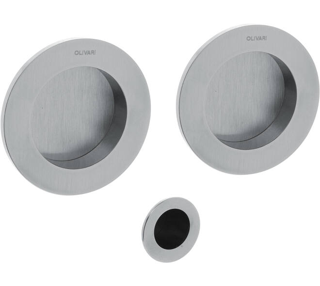 Olivari schuifdeurkom Dante rond ø65mm Chroom mat