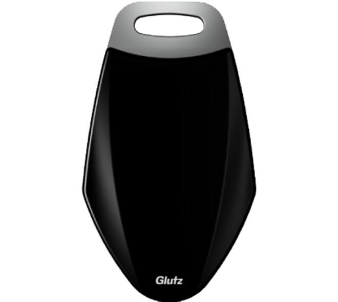 P+ E Clip 1 stuk, sleutelhanger, MIFARE DESfire EV1, 4 KB, design ontwerp met ID-nr. Zwart