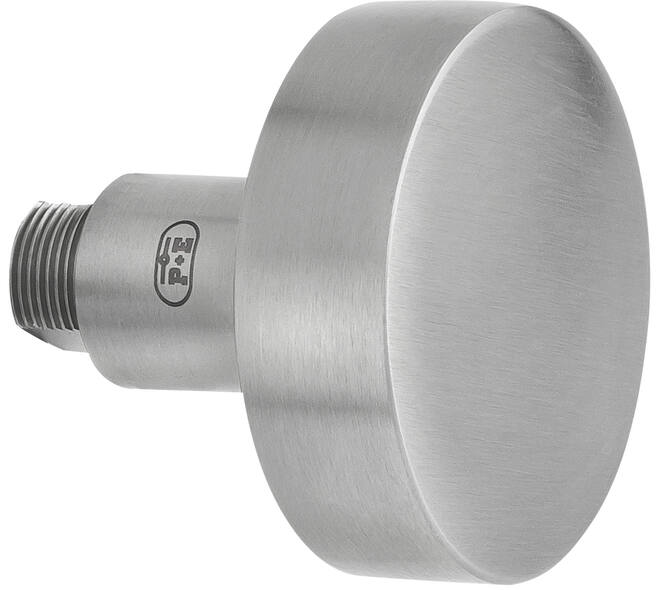 Vlakke-knop Ø 53mm voor vaste montage in Q-gat met moer en zonder wisselstift
