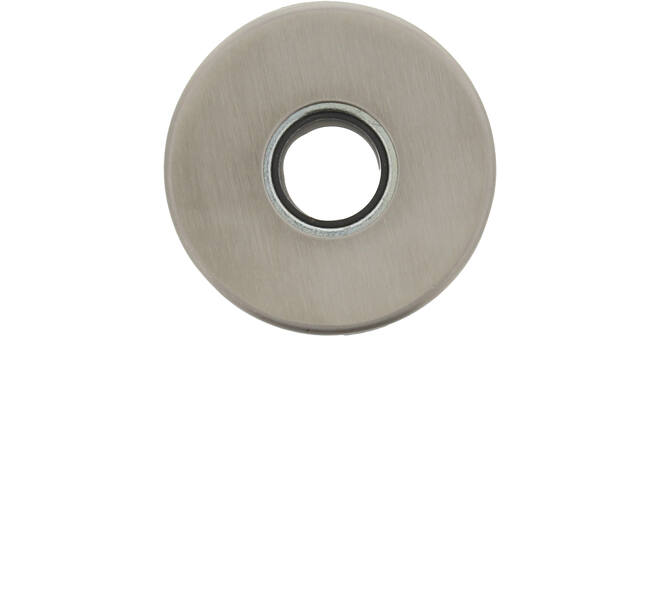 RVS rozet easyfix ø53x5,5mm, dekrozet gat ø21mm voor krukhals ø20mm, met draadnokken M4