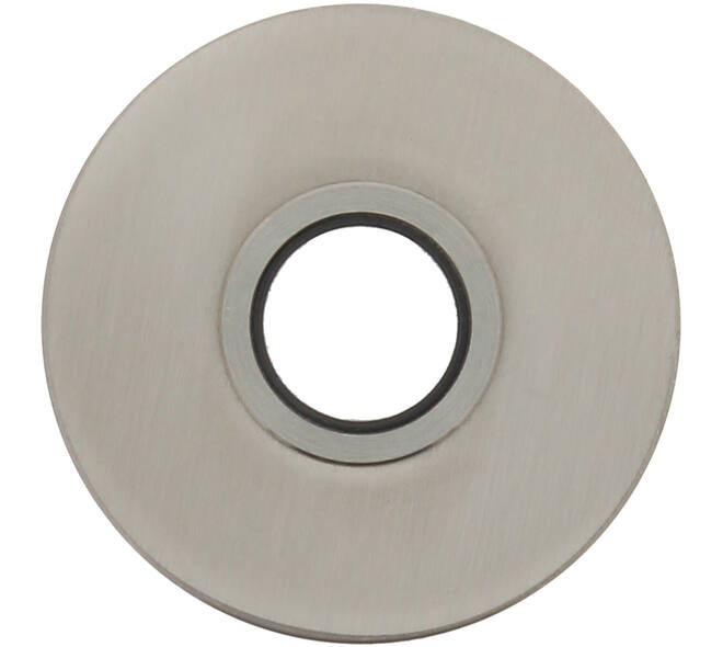RVS rozet met easyfix kruklager 16mm ø53x2mm, gatdeel M4, basisrozet met magnetische verdekte rozet