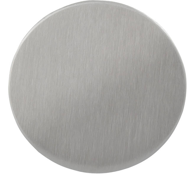 RVS geborsteld blind rozet ø53x2mm gatdeel 4mm, verdekt