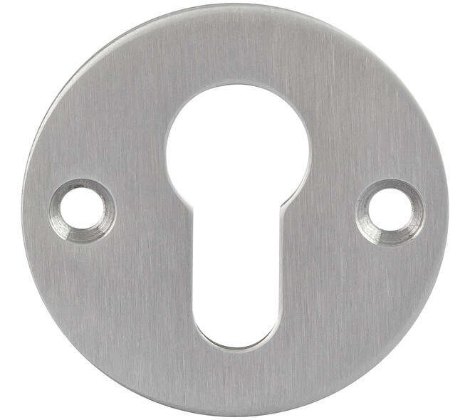 RVS geborsteld cilinderrozet PC ø53x2mm gatdeel 4mm