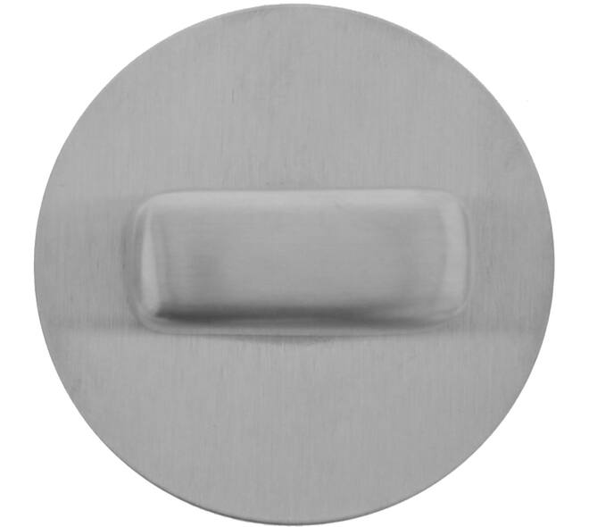 RVS geborsteld rozet WC knopje ø53x2mm met draadbus M4, gebruiken in combinatie met FL-6715-F0V-130