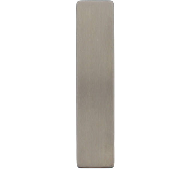 RVS rechthoekig klikschild 177x40x8mm GK/BL met stalen basisschild nokdeel M4