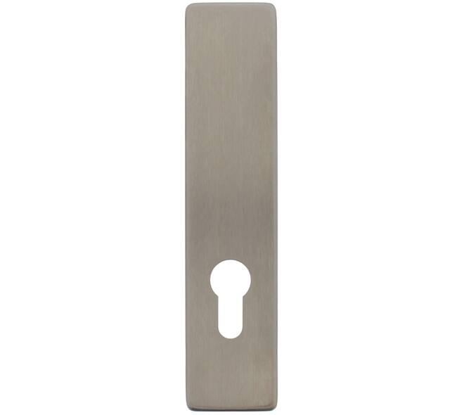RVS rechthoekig klikschild 177x40x8mm GK/PC72 met stalen basisschild nokdeel M4