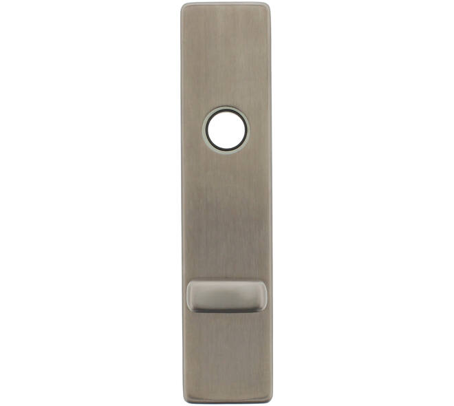 RVS rechthoekig klikschild 177x40x8mm O63/8 met stalen basisschild gatdeel 4mm easyfix