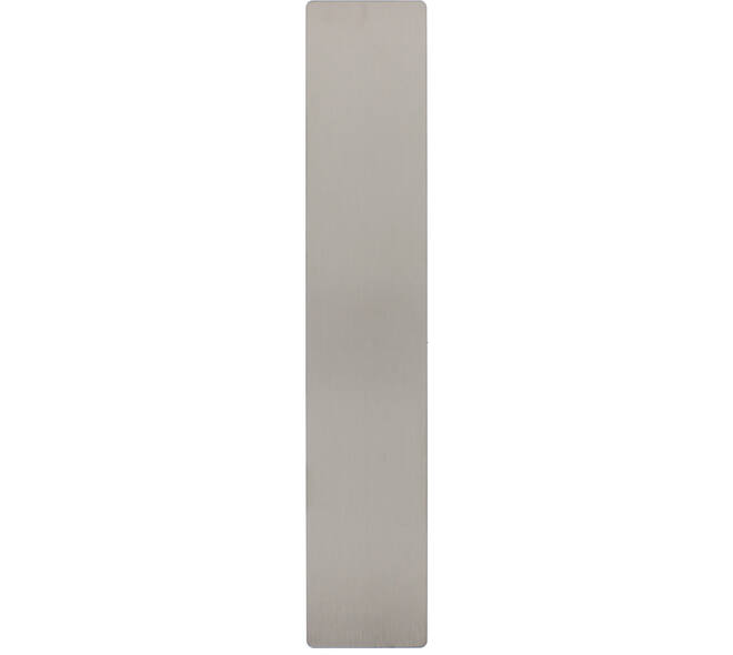 RVS flush rechthoek langschild GK/BL met 3 draadbussen M4 240x45x2mm