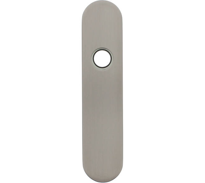RVS afgerond klikschild 177x40x8mm BL met stalen basisschild nokdeel M4 easyfix