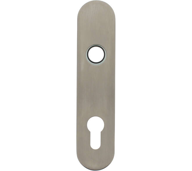 RVS afgerond klikschild 177x40x8mm PC72 met stalen basisschild nokdeel M4 easyfix