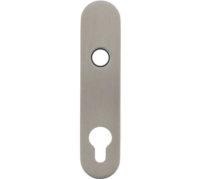 RVS afgerond klikschild 177x40x8mm PRC74 met stalen basisschild nokdeel M4 easyfix