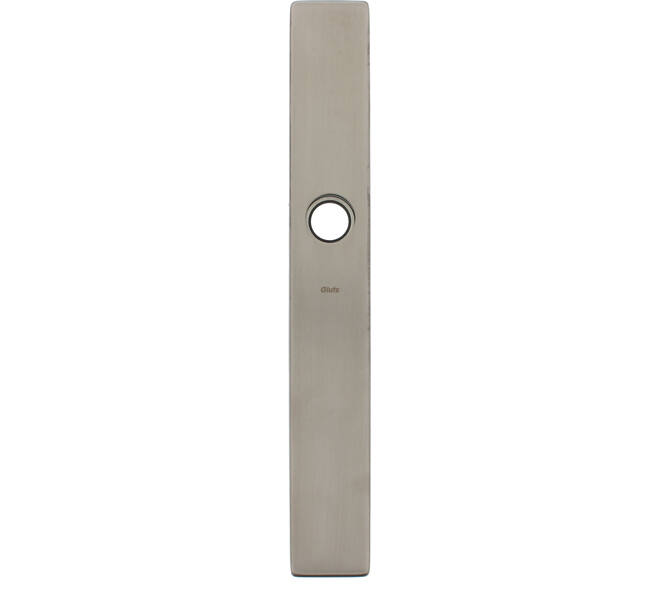 RVS klikschild rechthoek smal 250x35x8mm, stalen basisschild met 3 schroefgaten 4mm easyfix BL