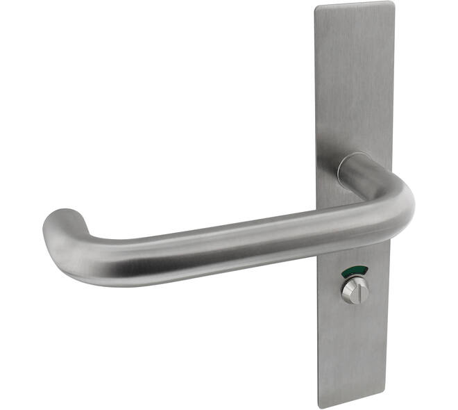 Deurkrukken ITS U-model roestvast staal geborsteld 174x76mm Ø 20mm met krukstift 9x79mm geschikt voor deur- en beslagdikte van 39-64mm.Certificeringen: ITS standaard 2020, gebruiks klasse 4 EN 1906: 2002-05, geschikt voor toepassing in rook- en brandwerende deuren DIN 18273: 1997 - 12,  EN179 toegelaten voor nooduitgang deuren.