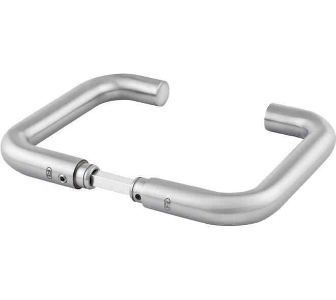 Deurkrukken U-model roestvast staal mat geborsteld 154x89mm, Ø 22mm, met krukstift 9x84mm geschikt voor deur- en beslagdikte van 39-69mm. Certificeringen: gebruiks klasse 4 EN 1906: 2002-05, geschikt voor toepassing in rook- en brandwerende deuren DIN 18273: 1997-12.
