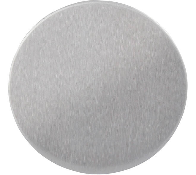 Rozet Blind Ø55x2mm met 2 draadbussen h.o.h. 38mm en 12mm lang.