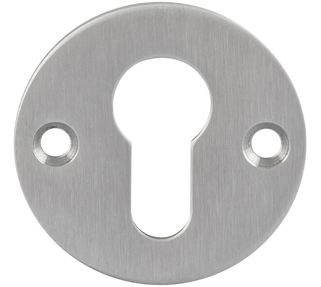 Rozet PC Ø55x2mm met 2 schroefgaten voor M4 h.o.h. 38mm