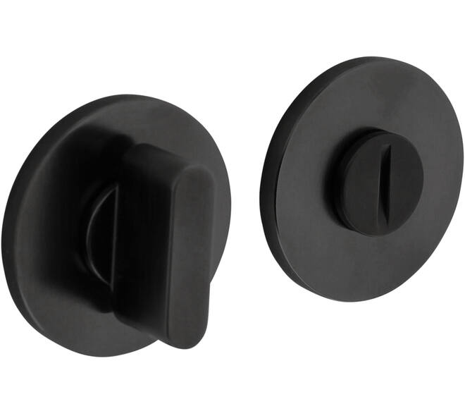 Olivari wc-sluiting Link 6mm stift, rond 51x5mm Antraciet mat titaan PVD