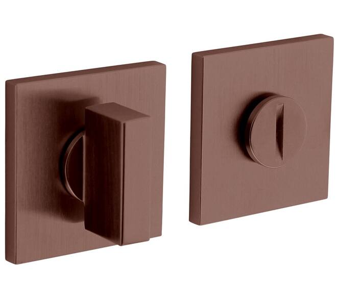 Olivari wc-sluiting Space Q 6mm stift, vierkant 51x5mm Brons mat titaan PVD