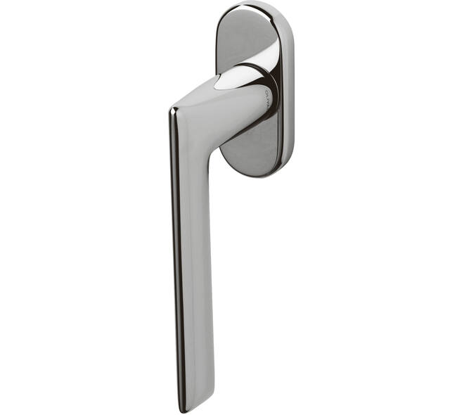 Olivari raamkruk Tecno + ovaal rozet 71x32x5mm, stift 7x42mm Chroom