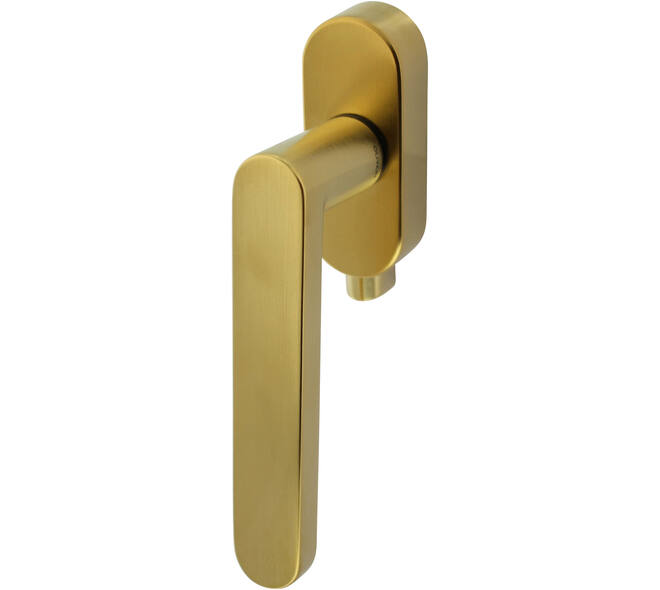 Olivari raamkruk afsluitbaar Link + ovaal rozet 87x32x18mm, stift 7x42mm Messing mat titaan PVD