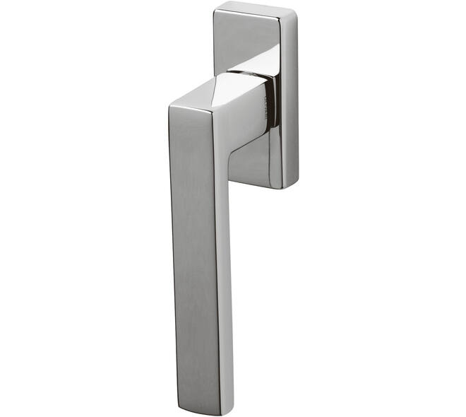 Olivari raamkruk Planet Q + rechthoekig rozet 71x32x5mm, stift 7x42mm Chroom