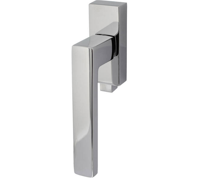Olivari raamkruk afsluitbaar Planet Q + rechthoekig rozet 86x32x18mm, stift 7x42mm Chroom