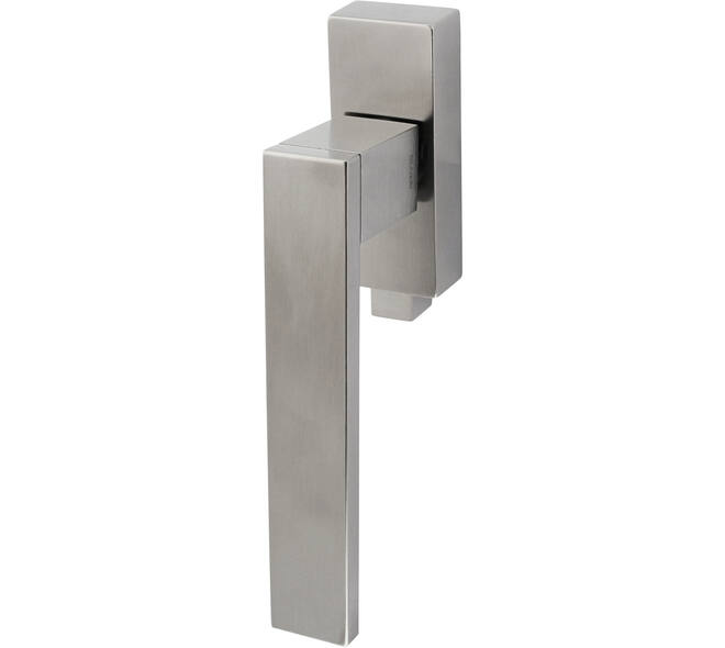 Olivari raamkruk afsluitbaar Diana/Total + rechthoekig rozet 86x32x18mm, stift 7x42mm RVS mat titaan PVD