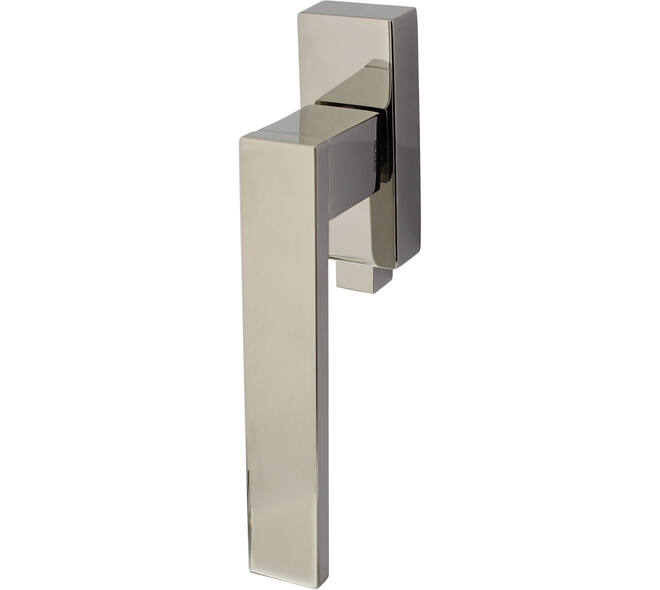 Olivari raamkruk afsluitbaar Diana/Total + rechthoekig rozet 86x32x18mm, stift 7x42mm Nikkel titaan PVD