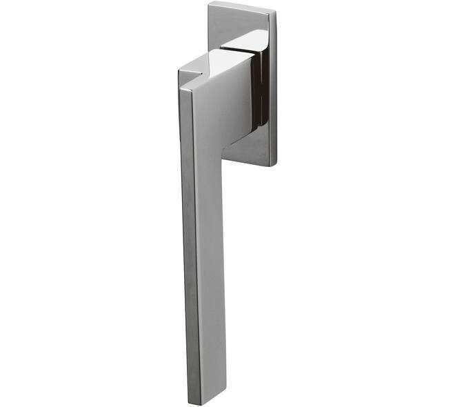 Olivari raamkruk Living + rechthoekig rozet 71x32x5mm, stift 7x42mm Chroom