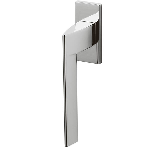 Olivari raamkruk Trend + rechthoekig rozet 71x32x5mm, stift 7x42mm Chroom