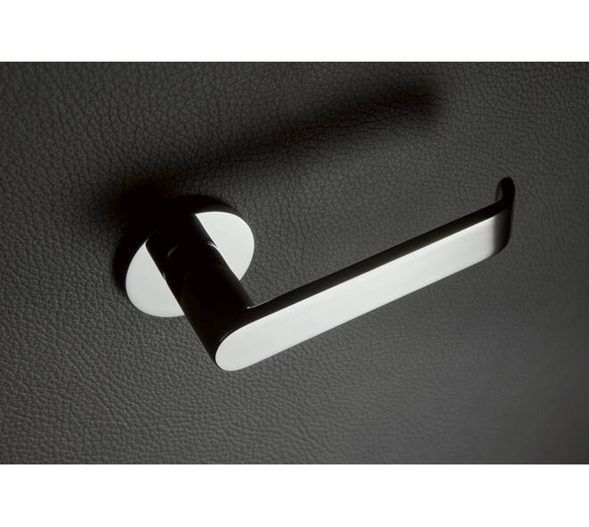 Olivari deurkruk Beta + ronde geveerde rozet 51x5mm met nokken en doorgaande bevestiging chroom
