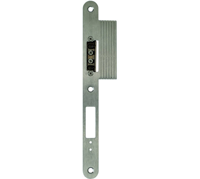 Frw.single sluitplaat afgerond hout 270x24/52x3mm nastelbaar vlak RVS 3mm voor sFreeway single met lip LS
