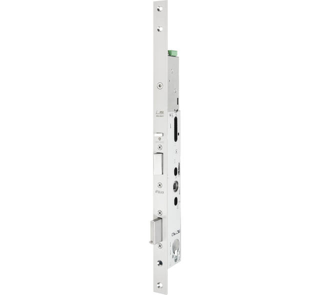 Freeway single hoofdslot Drive paniek E+ zelfverg.DUBBELE deur  met 1 kantel/1 nachtschoot PC92 rvs vlakke vpl.20x446mm