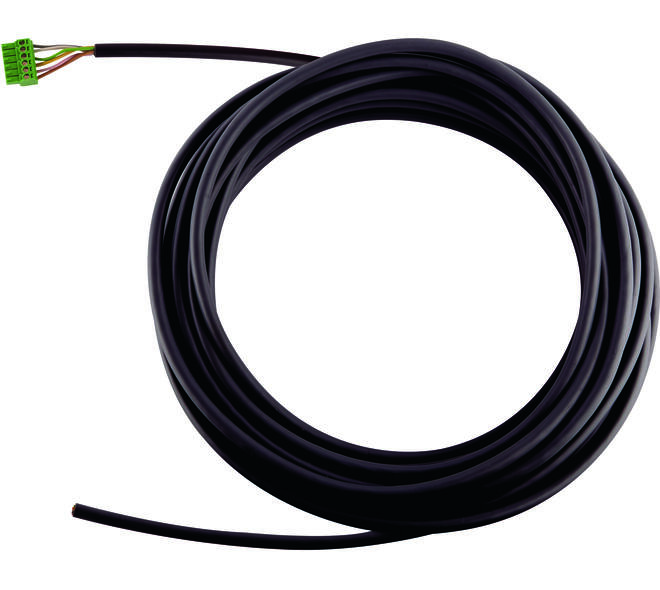 Kabel 10 meter voor mint SVM motor slot met aansluitstekker  6-aderig diameter: 0.5mm2 zwarte mantel (vanaf 1 November 2017)