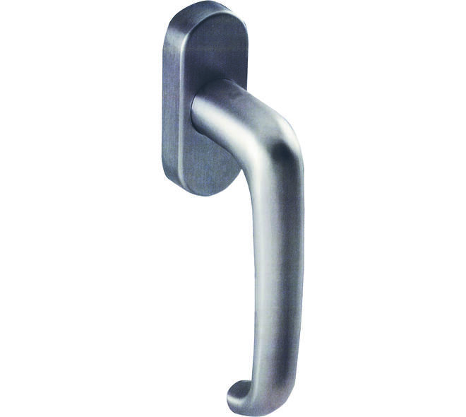 Raamkruk gemont. op afgeronde rozet met stift 7x32mm