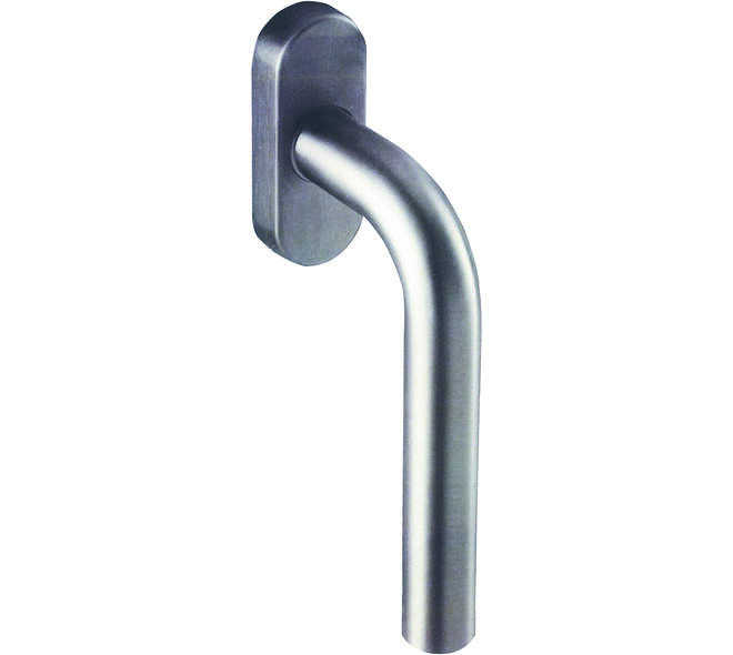 Raamkruk gemont. op afgeronde rozet met stift 7x32mm