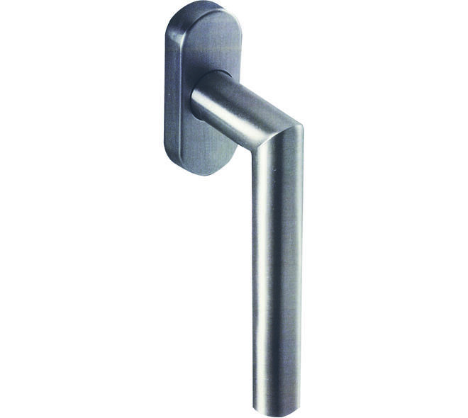 Raamkruk gemont. op afgeronde rozet met stift 7x32mm