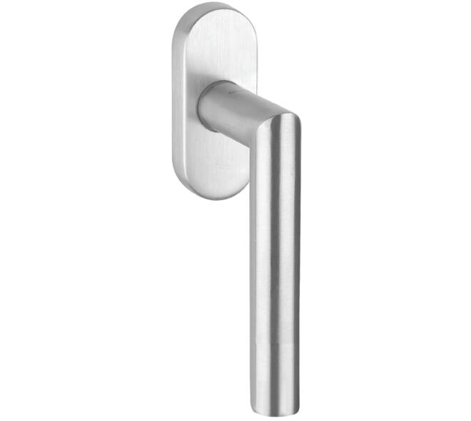 Raamkruk gemont. op afgeronde rozet met stift 7x32mm
