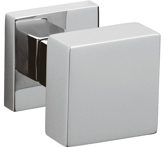 Olivari knopkruk Diana + vierkant rozet 51x5mm Chroom Is gatdeel