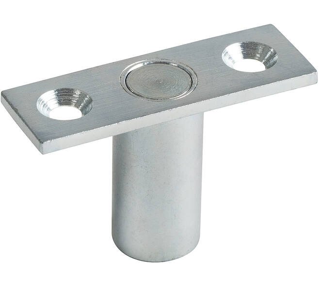 Sluitpot m/verend deksel 60x20 voor stangen ø10mm boorgat  ø20x36mm wordt met schroeven geleverd.