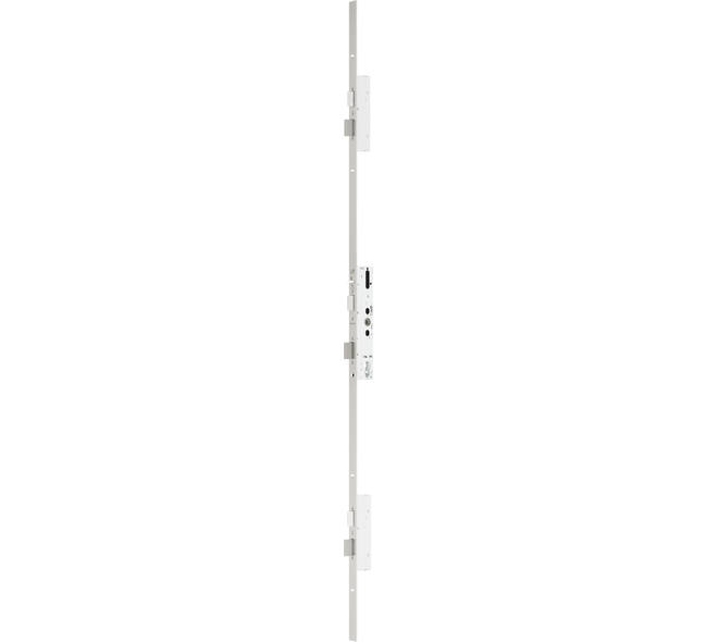 Freeway Lock-6 pnts. Paniek E+ standaard 3 kantelschoten+3 nachtschoten PC92 mechanisch vlakke voorplaat 24x1950mm din Links