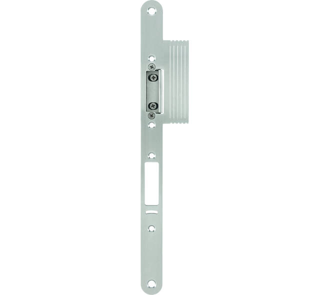Voorplaat roestvast staal 320x24x3mm afgerond m/lip voor tegenkast espagnolet ls/rs gecombineerd met een freeway single slot.