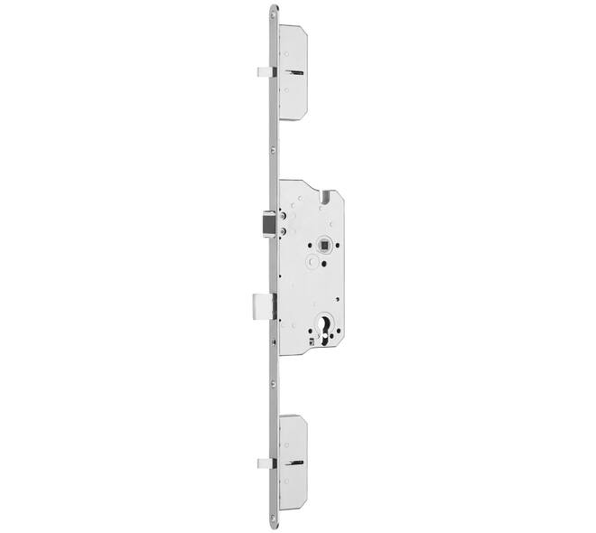 4-punts d+n slot PC72 met een 8mm krukgat  doornmaat 65mm DIN LS/RS bruikbaar met RVS voorplaat 20x1744mm  RC3