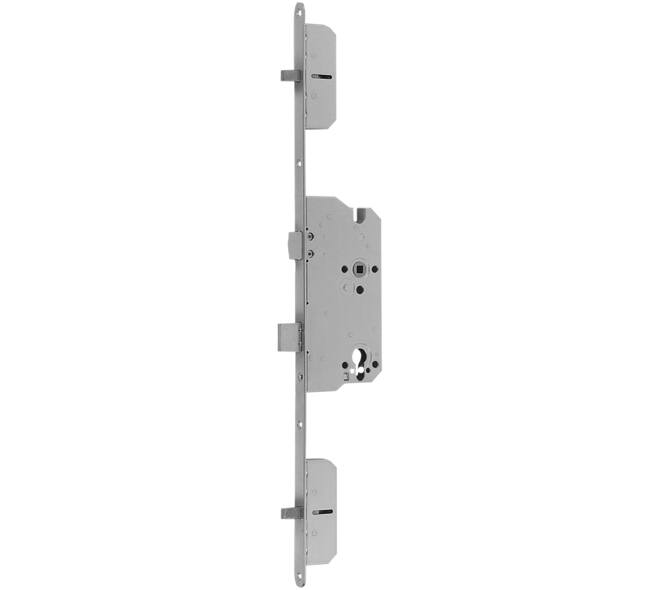 4-punts veiligheid dag- en nacht meerpuntsvergrendeling RC78 met een 8mm krukgat doornmaat 60mm met een roestvast stalen voorplaat 20x1788mm DIN RS.