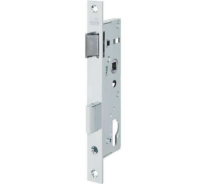 Smalslot doornmaat 40mm PC78 met 8mm krukgat voorplaat 220x22mm