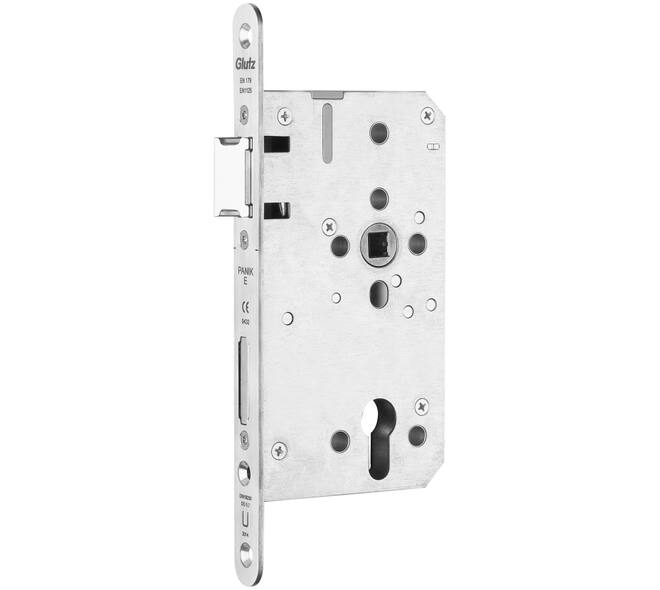 Anti-panieksl.functie B  PC72  doornmaat 60mm gedeelde 9mm tuimelaar met RVS voorplaat 24x235mm buitendraaiend Dr.r.4