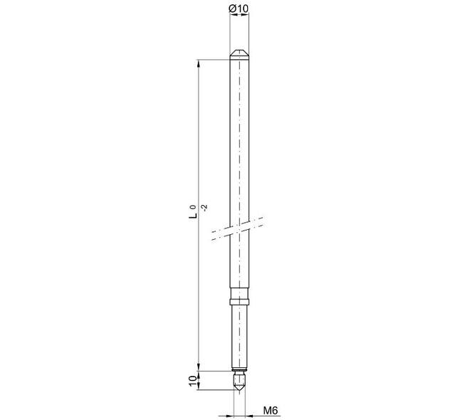 Espagn.bovenstang 1487x10mm m 6 buis