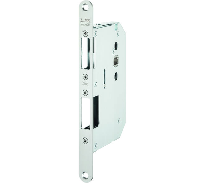 Zelfvergrendelende tegenkastespagnolet doornmaat 65mm voor dubbele paniekdeuren voorzien van 9mm tuimelaar vpl.25x235x3mm. Certificering EN 179-1125 en EN 1634-1 tot 3