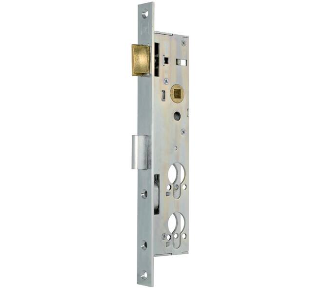 D+N slot, 2 cil. PC78 en PC126 Voorplaat 22x268mm rechthoekig verzinkt