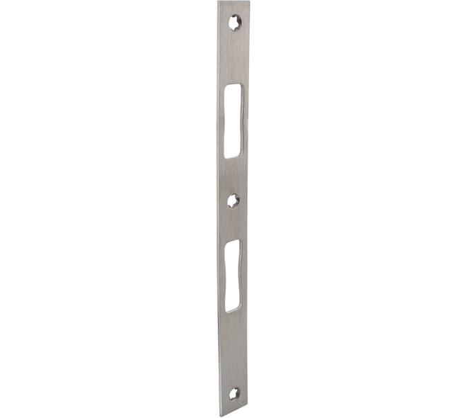 Sluitplaat RVS vlak 270x24x3mm Links en Rechts geschikt voor smaldeursloten serie SL-6600/6700/6800